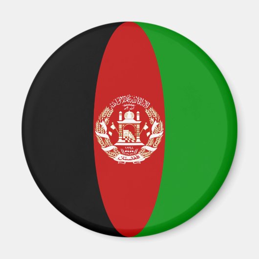 Afghanistan Vlag magneet (Voorkant)