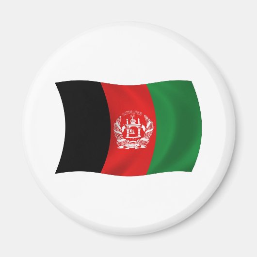 Afghanistan Vlag Magneet (Voorkant)