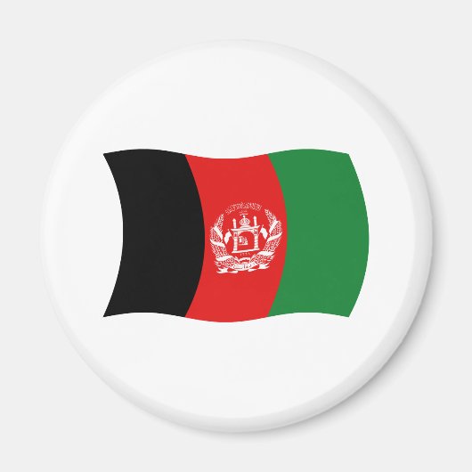 Afghanistan Vlag Magneet (Voorkant)