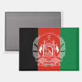 afghanistan vlag magnet (Voorkant / Achterkant)
