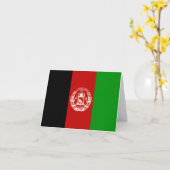 Afghanistan Vlag Notitiekaart (Gele Bloem)