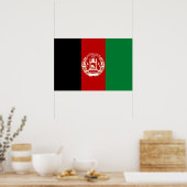 Afghanistan vlag poster (Keuken)