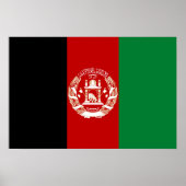 Afghanistan vlag poster (Voorkant)