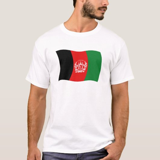 Afghanistan Vlag T-shirt (Voorkant)