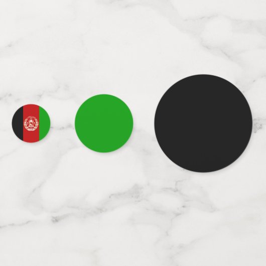 Afghanistan Vlag Tafel Confetti (Voorkanten)