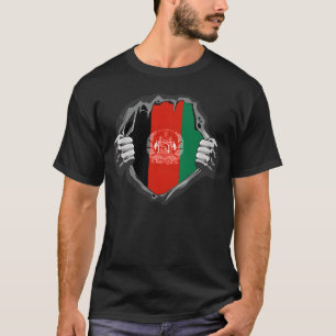Afghanistan Vlag Trots Afghaans Afghanistan Kaart  T-shirt
