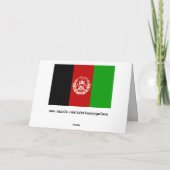 afghanistan vlag wenskaart feestdagen kaart (Achterkant)