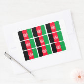 Afghanistan vlag x 9 rechthoekige sticker (Envelop)