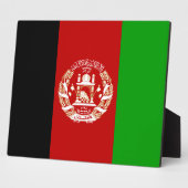 Afghanistan-vlaggenPlaque Fotoplaat (Zijkant)