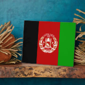 Afghanistan-vlaggenPlaque Fotoplaat (Zijkant)