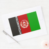 afghanistan - vlagsymbool naam rechthoekige sticker (Envelop)
