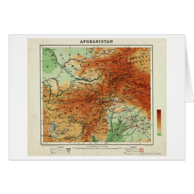 AfghanistanPanoramische KaartAfghanistan (Voorkant Horizontaal)