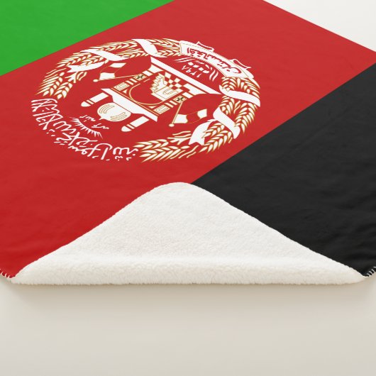afghanistvlag Sherpa Blanket Sherpa Deken (3/4)