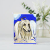 AFGHANSE HOUND BRIEFKAART (Staand voorkant)