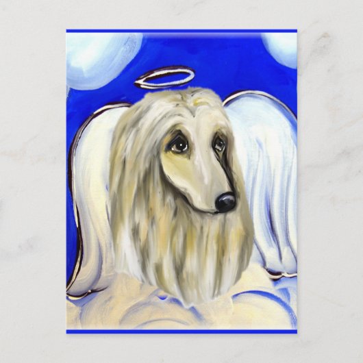 AFGHANSE HOUND BRIEFKAART (Voorkant)