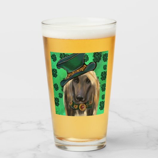 AFGHANSE HOUND GLAS (Voorkant gevuld)