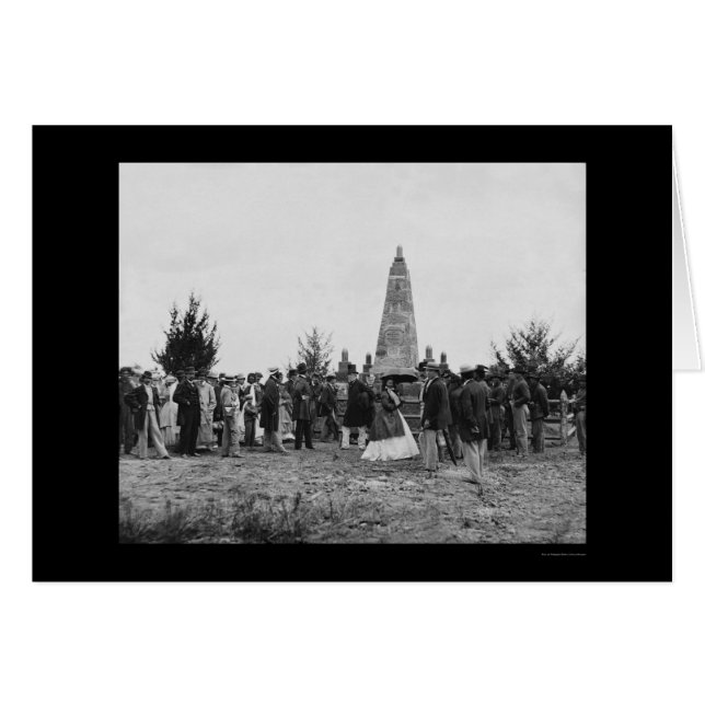 Afgifte van het "Battle of Bull run"-monument 1865 (Voorkant Horizontaal)