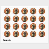 afgrijselijke broedpartij ronde sticker (Vel)