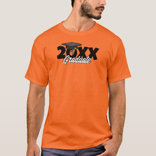 Afgroeidag Persoonlijke Afgestudeerde Jaar Muts T-shirt (Voorkant)
