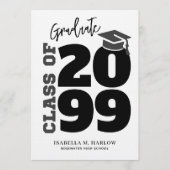 Afgroeidjaars eindexamenfeest kaart (Voorkant)