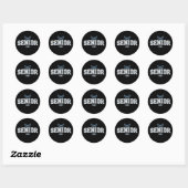 Afgroeiing Klasse Van 2026 Afstuderen Blauwe Bloem Ronde Sticker (Vel)