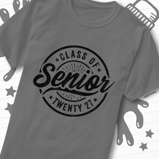 Afgroeijaar School Retro Afgestudeerde Klas van 20 T-shirt