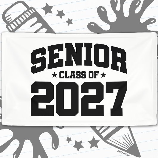 Afgroeijaar School trots afstudeerklas van 2027 Spandoek
