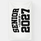 Afgroeijaar School trots afstudeerklas van 2027 Spandoek (Verticaal)