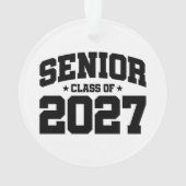 Afgroeijaar Schooltrots Afstuderende Klas van 2027 Ornament (achterkant)