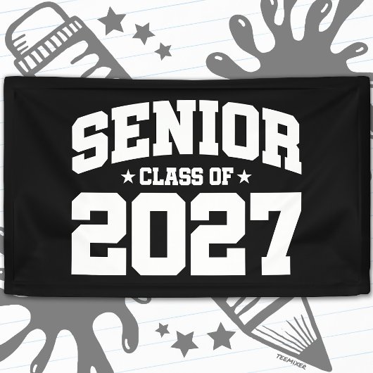 Afgroeijaar Schooltrots Afstuderende Klas van 2027 Spandoek