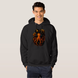 Afgrond Kraken – Glowende Steampunk Octopus Hoodie