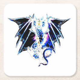 Afgrond Leviathan Stijl Zee Slang Fantasie Kartonnen Onderzetters