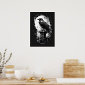 Afgrondblik Zware Metal Raaf Schedel Poster (Keuken)