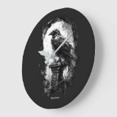 Afgrondblik Zware Metal Raven Schedel Grote Klok (Hoek)