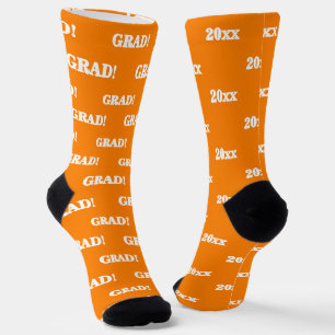 Afgstudeerjaar Oranje Wit Sokken