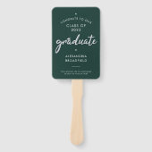 Afgstuderen 2026 Foto Script Grad Feest Handwaaier (Voorkant)