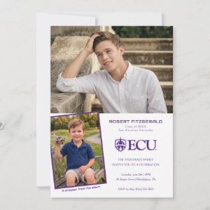 Afgstuderen aan de East Carolina University Kaart