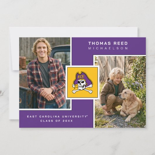 Afgstuderen aan de East Carolina University Kaart (Voorkant)