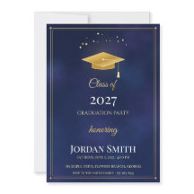 Afgstuderen klas 2027, marine gouden pet