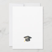 Afgstuderen met wilde bloemen kaart (Achterkant)