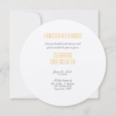 Afgstuderen Thee Dochter Witte Bloesems en Bessen Kaart (Achterkant)