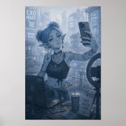 Afgunst / Blogger / Poster van de stad van neonlic (Voorkant)