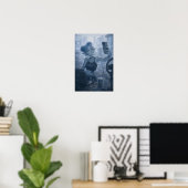 Afgunst / Blogger / Poster van de stad van neonlic (Thuiskantoor)