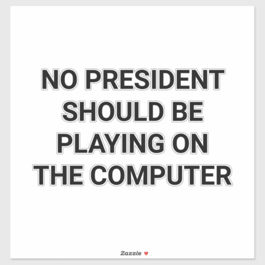 AFHAAL-TRUMP'S COMPUTER Hankamer Artjunkhaus Sticker (Vel)