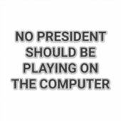 AFHAAL-TRUMP'S COMPUTER Hankamer Artjunkhaus Sticker (Voorkant)