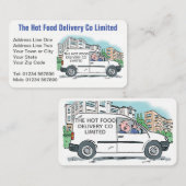 afhaalbedrijf voor warme maaltijden visitekaartje (Voorkant / Achterkant)