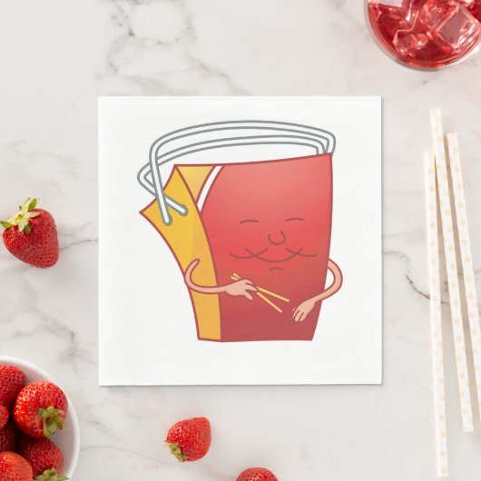 Afhaaldoos met eetstokjes Grappig Aziatisch eten Servet (Insitu)