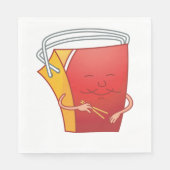 Afhaaldoos met eetstokjes Grappig Aziatisch eten Servet (Voorkant)