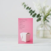 Afhaalkaart - Tweezijdig Visitekaartje (Staand voorkant)