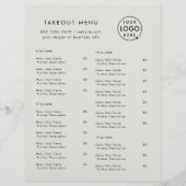 Afhaalmaaltijden | Menu van Restaurant met Grijs L (Voorkant)